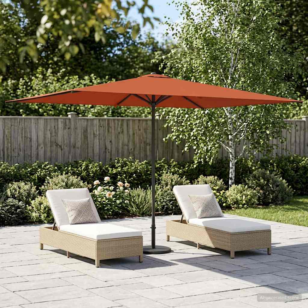 Garten-Sonnenschirm 200 x 300 cm Polyester Rechtwinklig