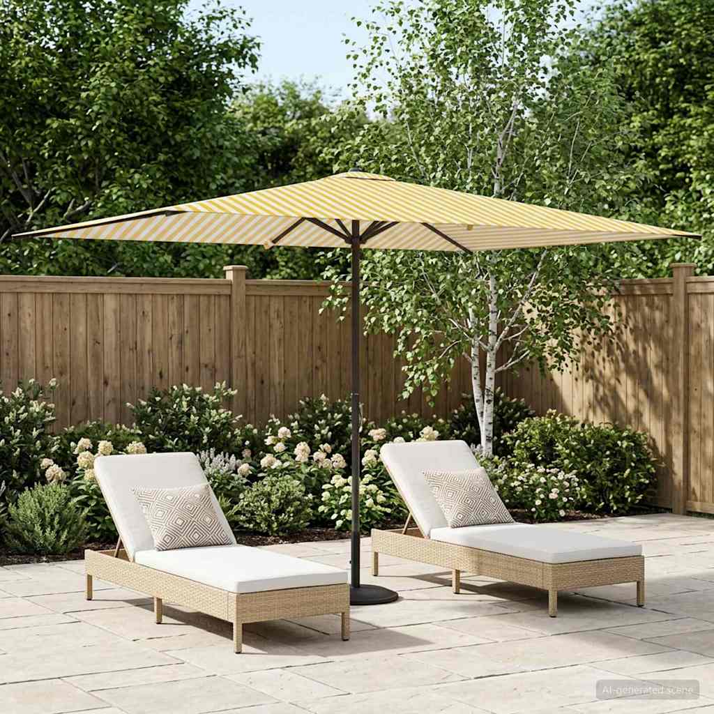 Garten-Sonnenschirm 200 x 300 cm Polyester Rechtwinklig