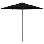 Garten-Sonnenschirm 230 x 230 cm Polyester Rechtwinklig Schwarz