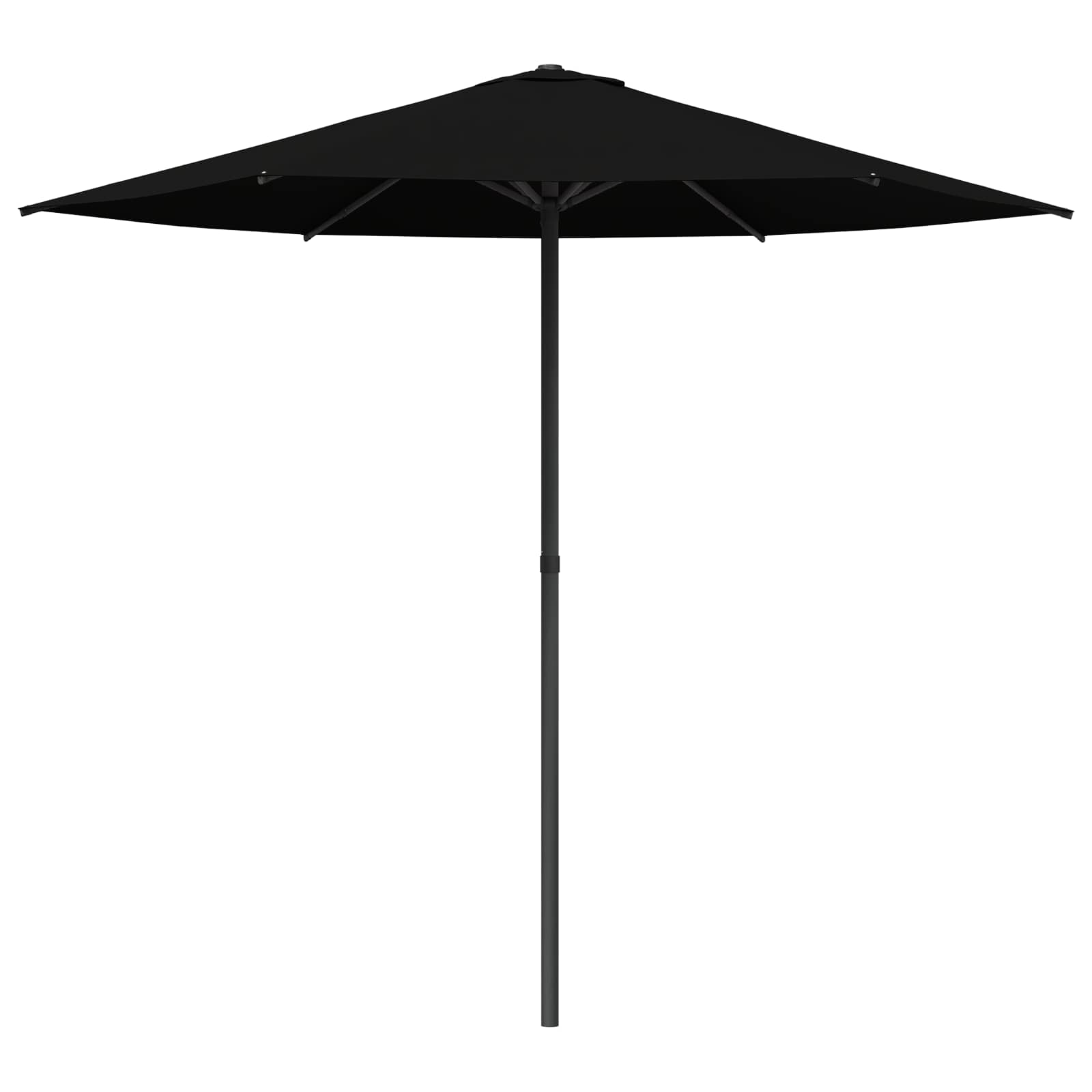 Garten-Sonnenschirm 230 x 230 cm Polyester Rechtwinklig Schwarz