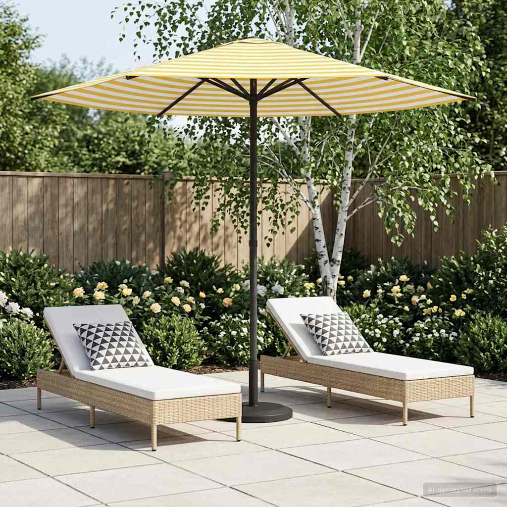 Garten-Sonnenschirm 230 x 230 cm Polyester Rechtwinklig