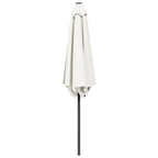 Garten-Sonnenschirm 270 x 270 cm Polyester Rechtwinklig Creme