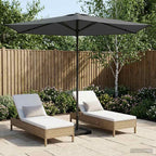 Garten-Sonnenschirm 270 x 270 cm Polyester Rechtwinklig