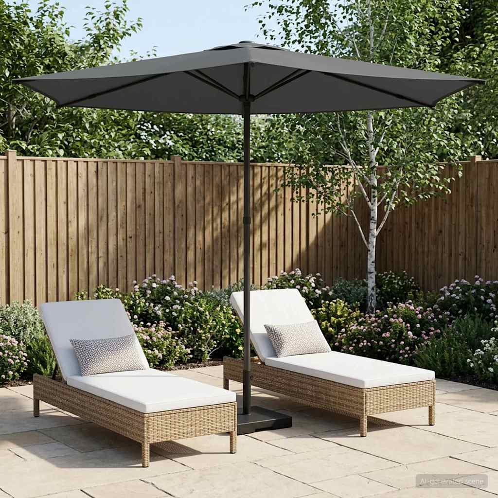 Garten-Sonnenschirm 270 x 270 cm Polyester Rechtwinklig