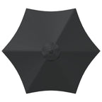 Garten-Sonnenschirm 270 x 270 cm Polyester Rechtwinklig