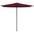 Garten-Sonnenschirm 270 x 270 cm Polyester Rechtwinklig