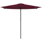 Garten-Sonnenschirm 270 x 270 cm Polyester Rechtwinklig