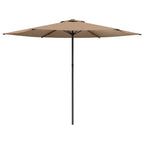 Garten-Sonnenschirm 300 x 300 cm Polyester Rechtwinklig Taupe