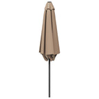 Garten-Sonnenschirm 300 x 300 cm Polyester Rechtwinklig Taupe