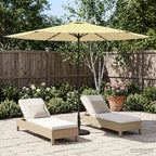 Garten-Sonnenschirm 300 x 300 cm Polyester Rechtwinklig