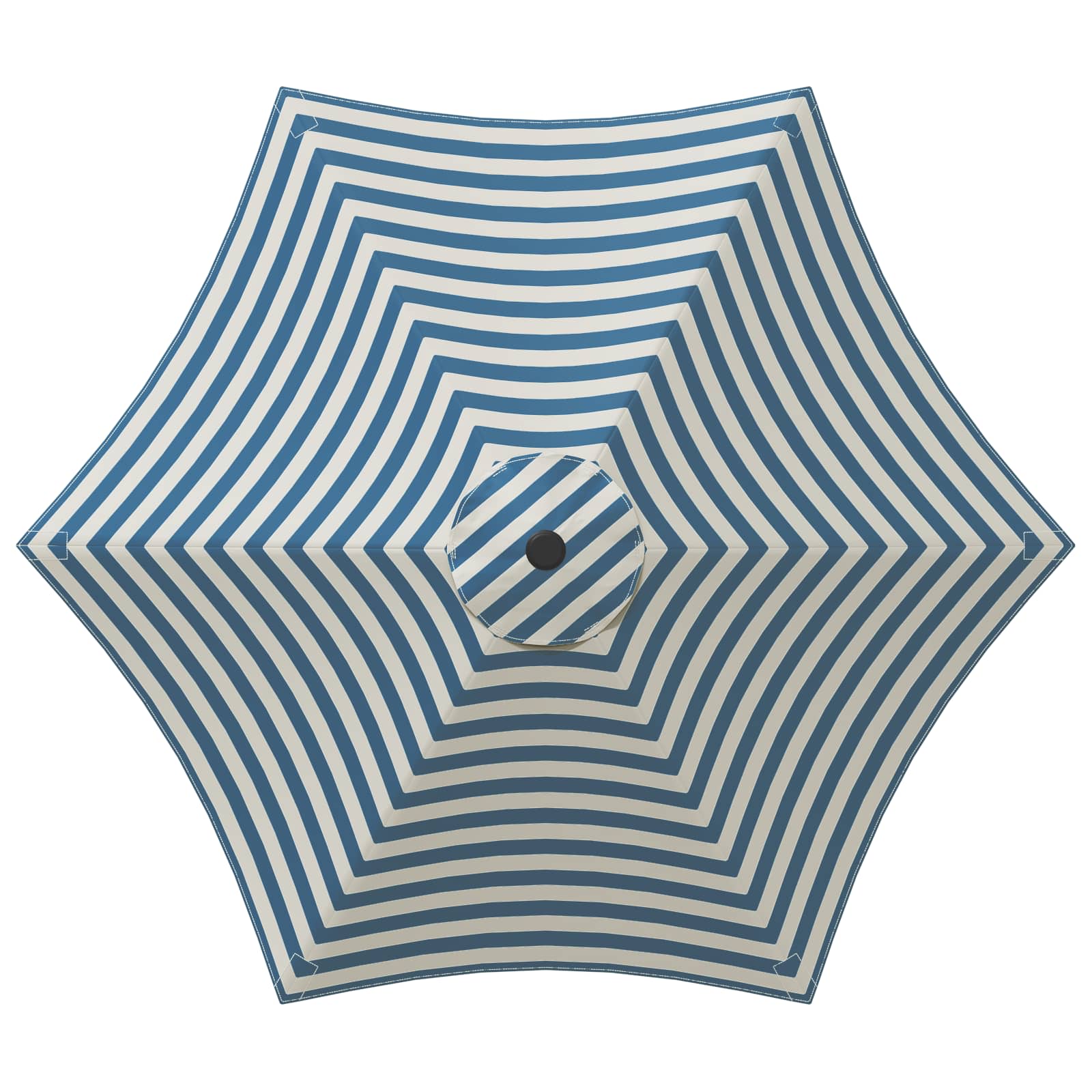 Garten-Sonnenschirm 300 x 300 cm Polyester Rechtwinklig