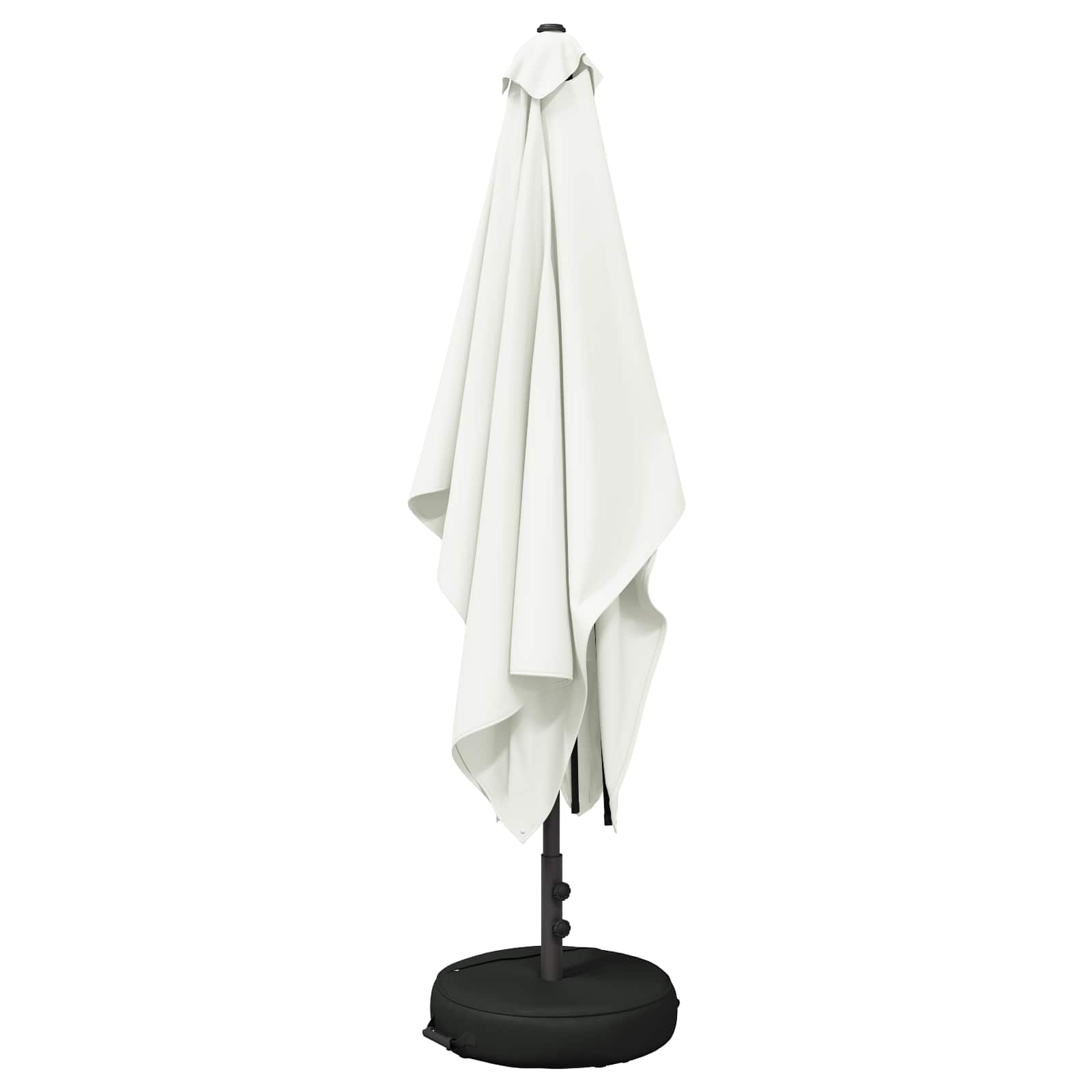 Garten-Sonnenschirm 200 x 300 cm Polyester Rechtwinklig Creme