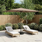Garten-Sonnenschirm 200 x 300 cm Polyester Rechtwinklig Taupe