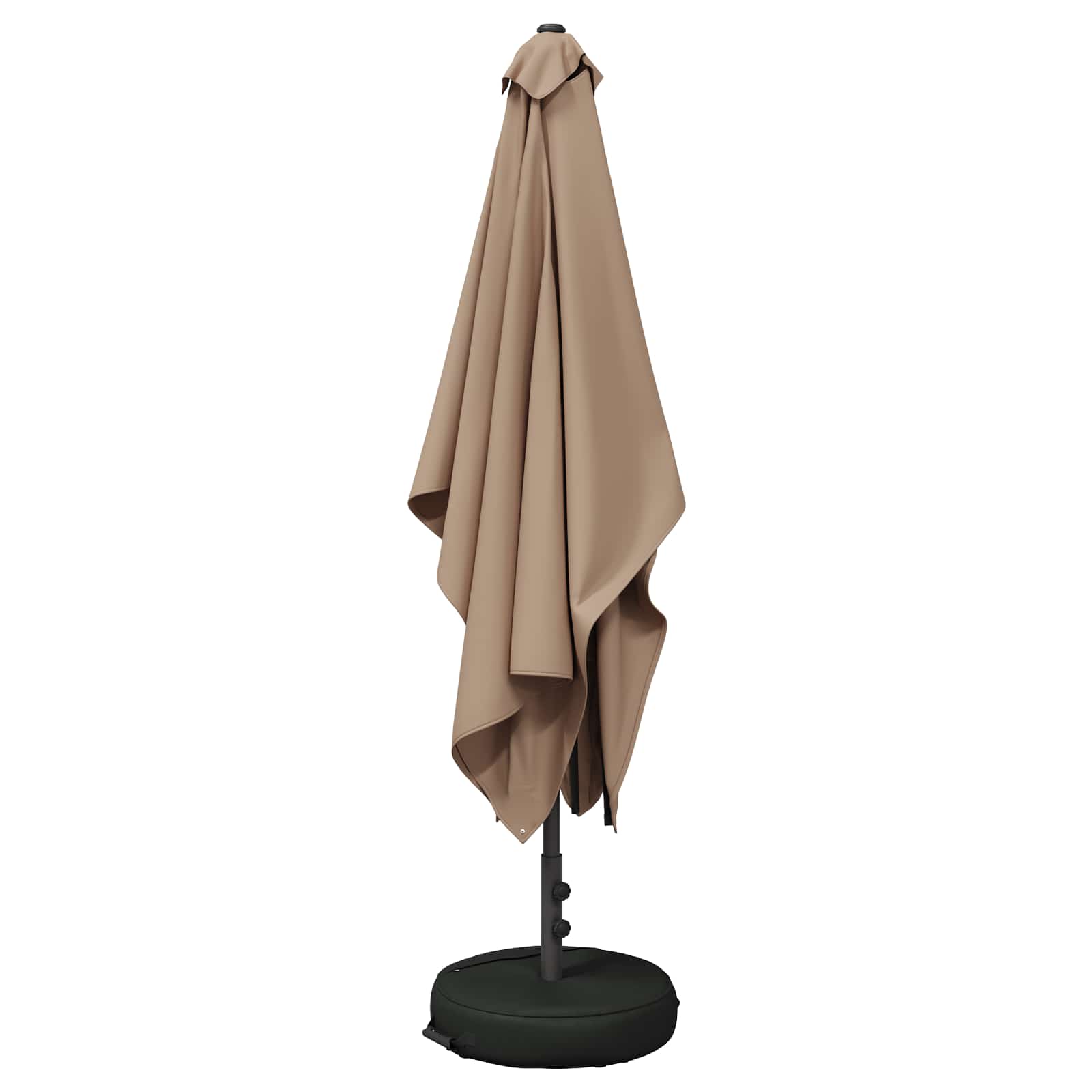 Garten-Sonnenschirm 200 x 300 cm Polyester Rechtwinklig Taupe