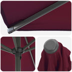 Garten-Sonnenschirm 200 x 300 cm Polyester Rechtwinklig