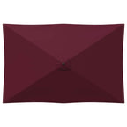 Garten-Sonnenschirm 200 x 300 cm Polyester Rechtwinklig