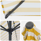 Garten-Sonnenschirm 200 x 300 cm Polyester Rechtwinklig