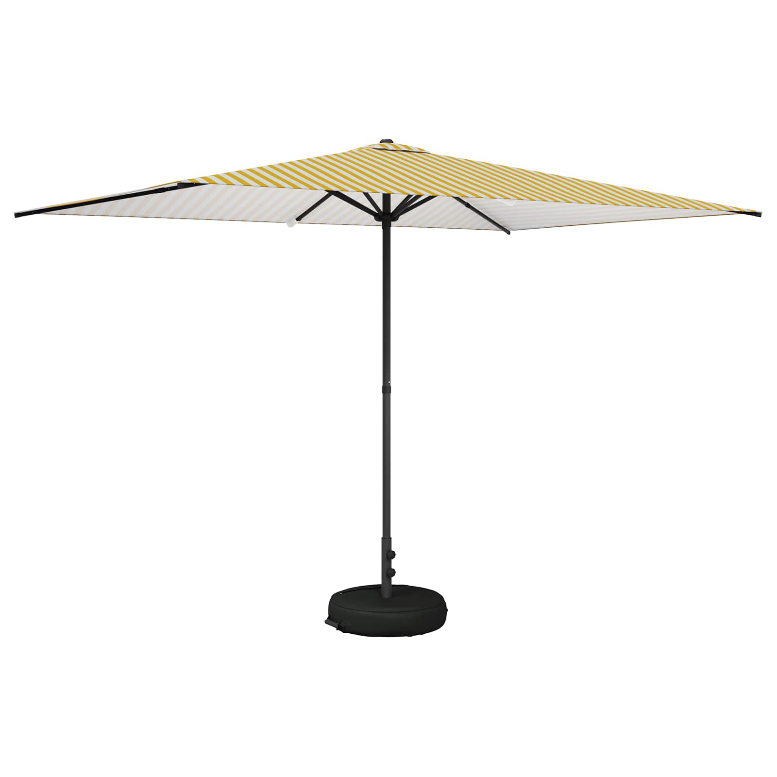 Garten-Sonnenschirm 200 x 300 cm Polyester Rechtwinklig