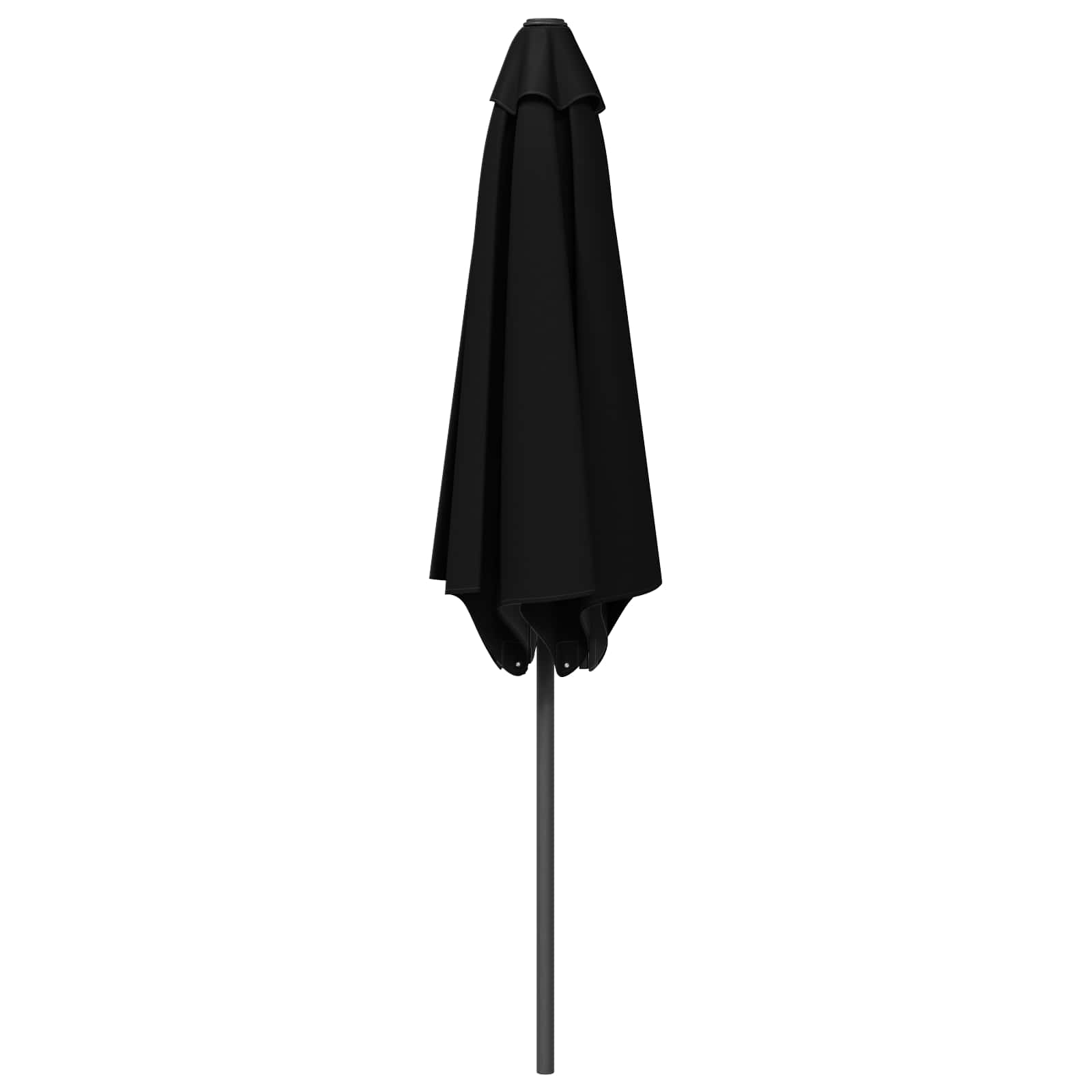 Garten-Sonnenschirm 230 x 230 cm Polyester Rechtwinklig Schwarz