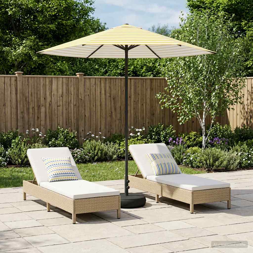 Garten-Sonnenschirm 230 x 230 cm Polyester Rechtwinklig