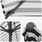 Garten-Sonnenschirm 230 x 230 cm Polyester Rechtwinklig
