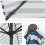 Garten-Sonnenschirm 230 x 230 cm Polyester Rechtwinklig
