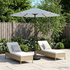 Garten-Sonnenschirm 230 x 230 cm Polyester Rechtwinklig