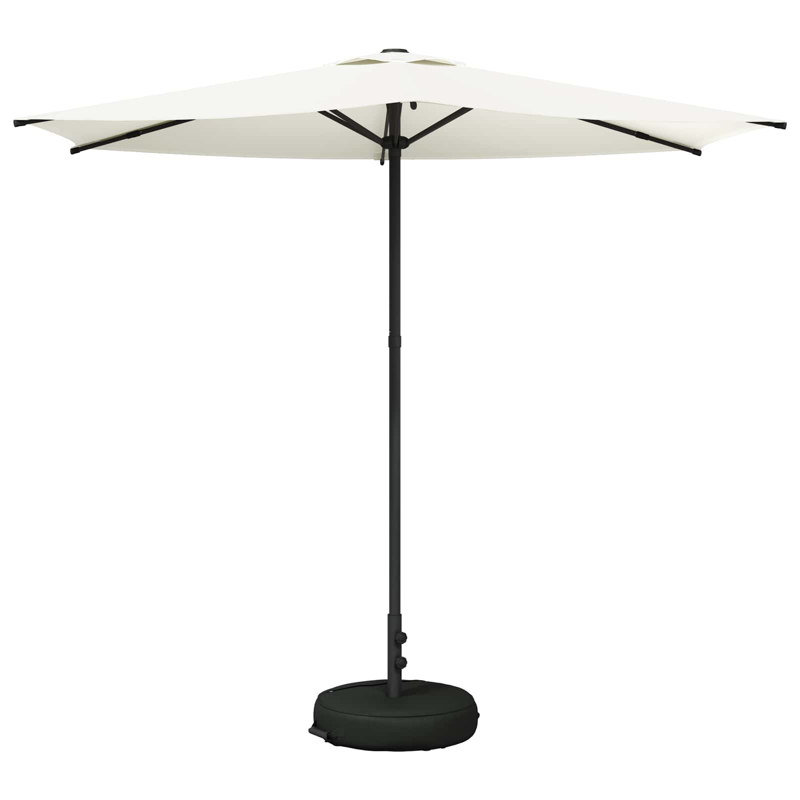Garten-Sonnenschirm 270 x 270 cm Polyester Rechtwinklig Creme