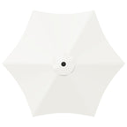 Garten-Sonnenschirm 270 x 270 cm Polyester Rechtwinklig Creme