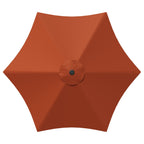 Garten-Sonnenschirm 270 x 270 cm Polyester Rechtwinklig