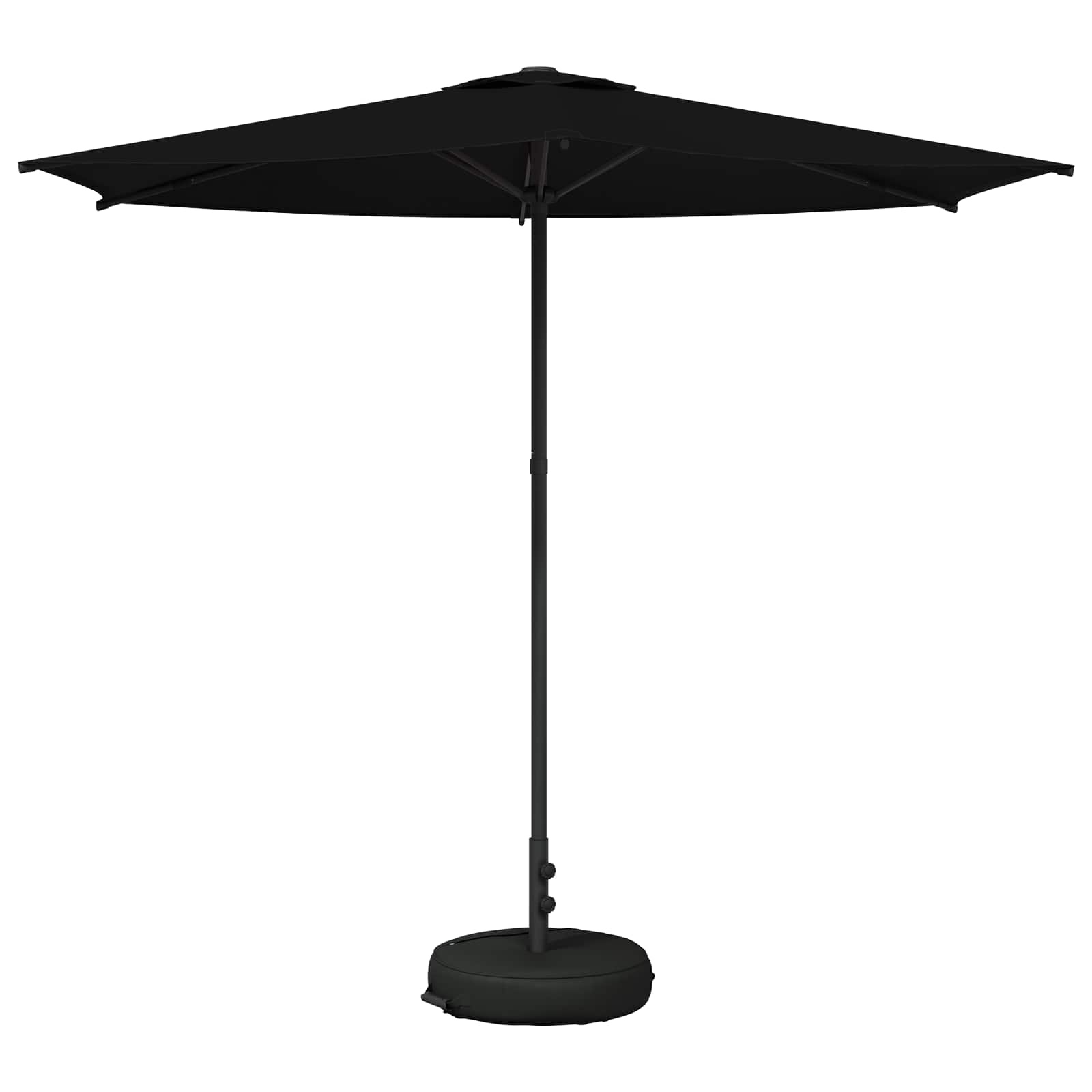 Garten-Sonnenschirm 270 x 270 cm Polyester Rechtwinklig Schwarz
