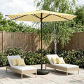 Garten-Sonnenschirm 270 x 270 cm Polyester Rechtwinklig