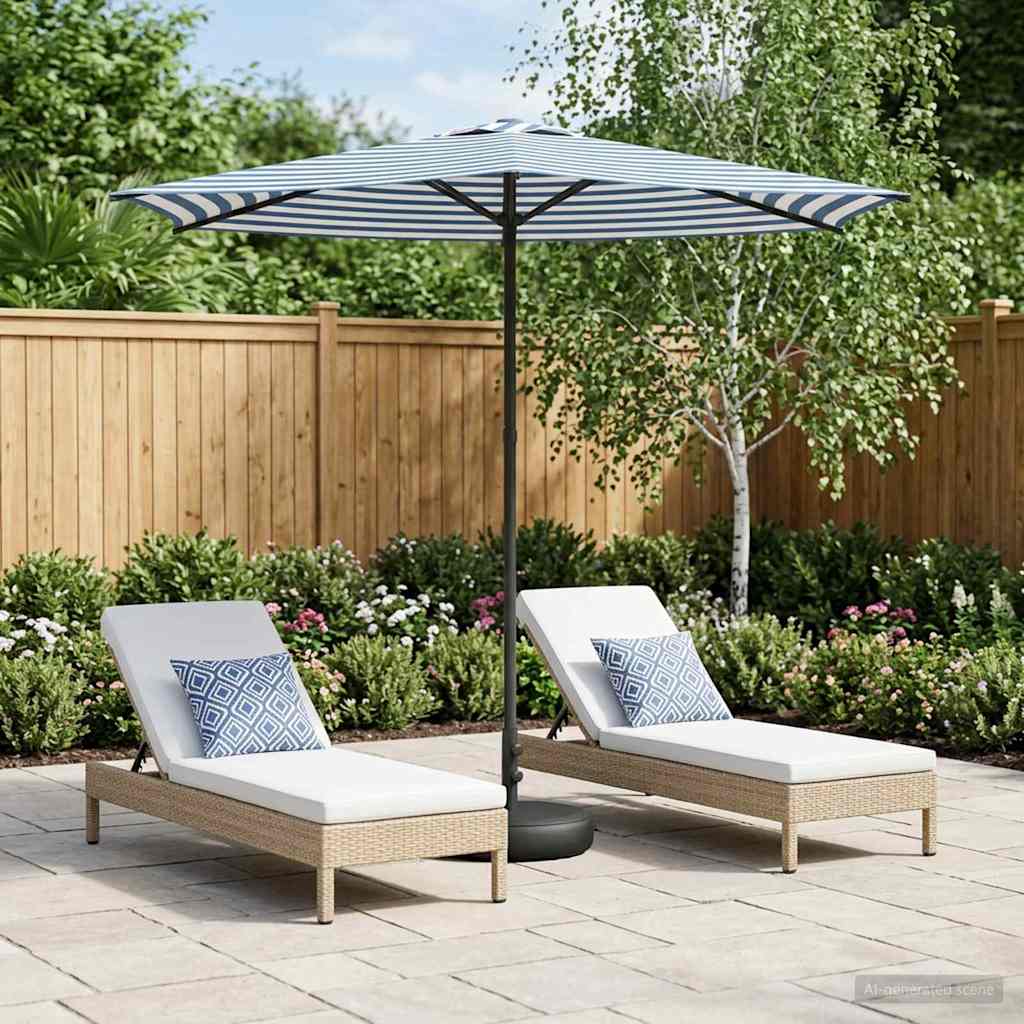 Garten-Sonnenschirm 270 x 270 cm Polyester Rechtwinklig