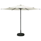 Garten-Sonnenschirm 300 x 300 cm Polyester Rechtwinklig Creme