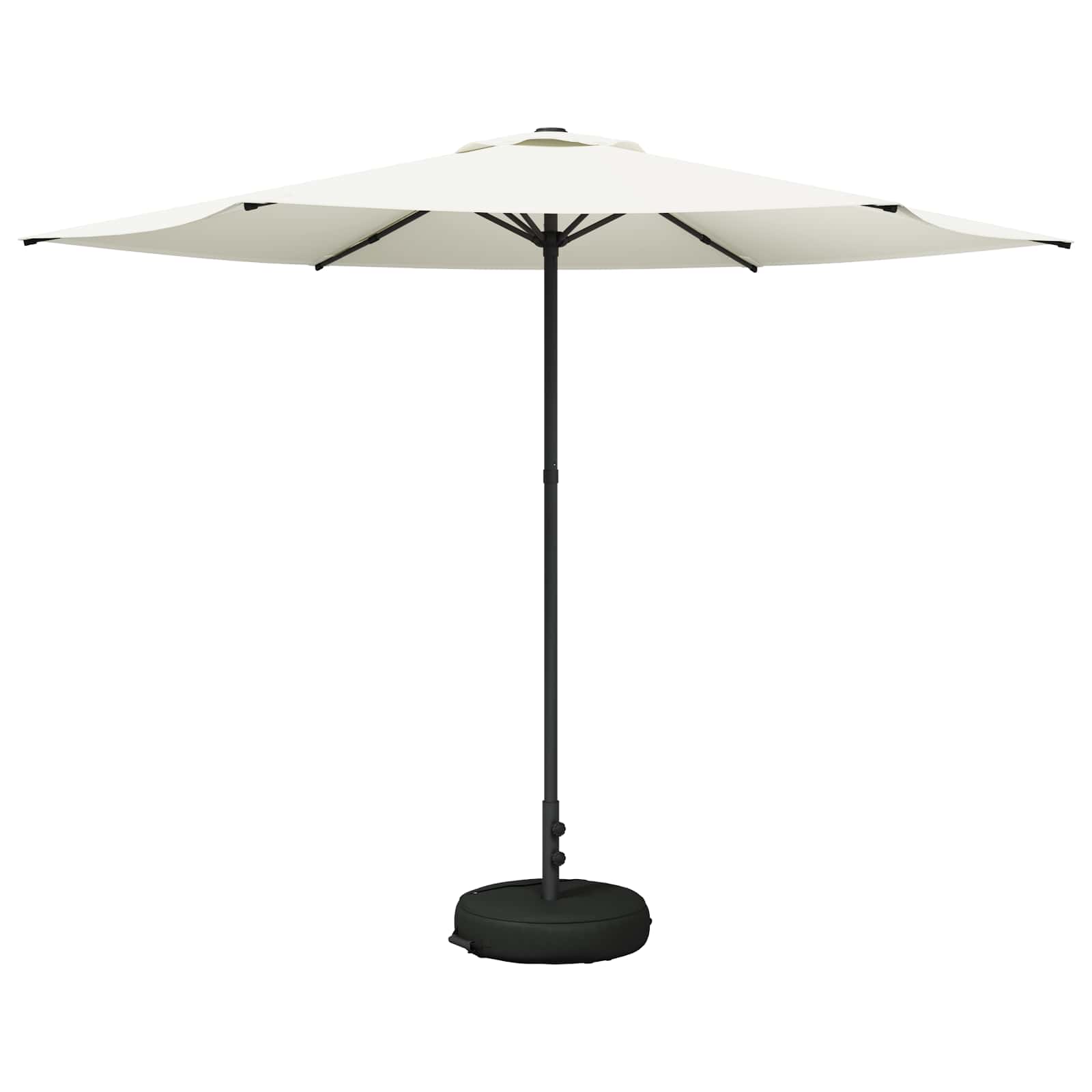 Garten-Sonnenschirm 300 x 300 cm Polyester Rechtwinklig Creme