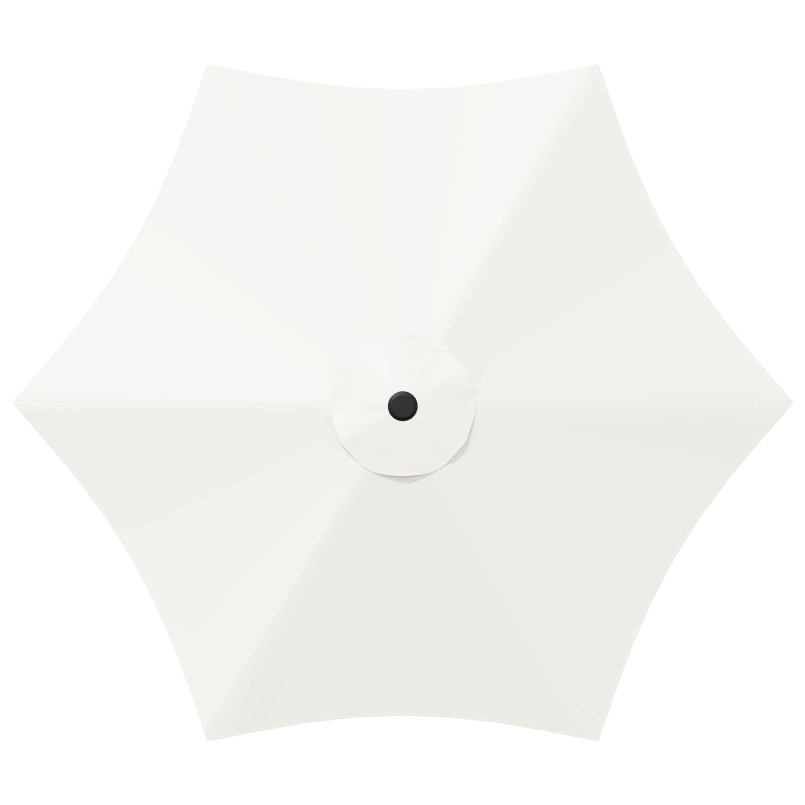 Garten-Sonnenschirm 300 x 300 cm Polyester Rechtwinklig Creme