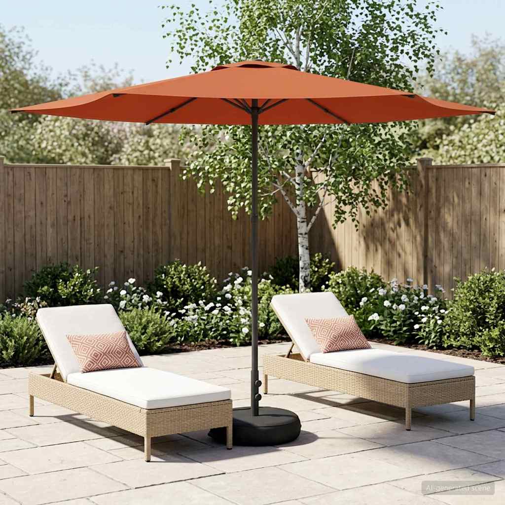 Garten-Sonnenschirm 300 x 300 cm Polyester Rechtwinklig