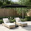 Garten-Sonnenschirm 300 x 300 cm Polyester Rechtwinklig Schwarz