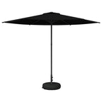 Garten-Sonnenschirm 300 x 300 cm Polyester Rechtwinklig Schwarz