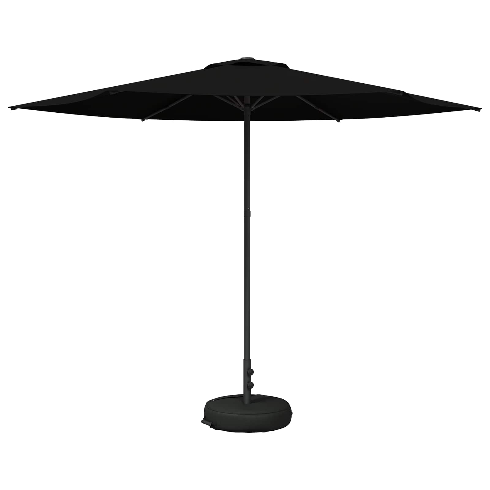 Garten-Sonnenschirm 300 x 300 cm Polyester Rechtwinklig Schwarz
