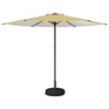 Garten-Sonnenschirm 300 x 300 cm Polyester Rechtwinklig