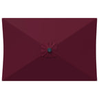 Garten Sonnenschirm mit LED-Lichtern 200 x 300 cm Polyester