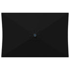 Garten Sonnenschirm mit LED-Lichtern 200 x 300 cm Polyester