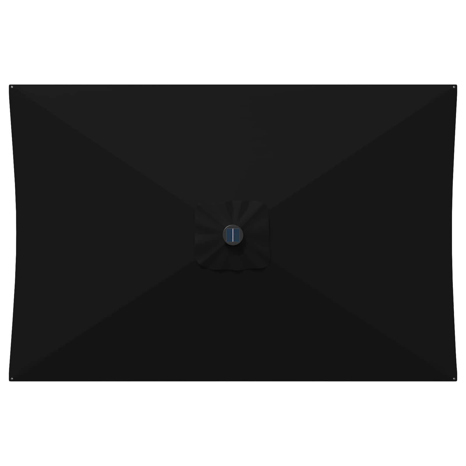 Garten Sonnenschirm mit LED-Lichtern 200 x 300 cm Polyester