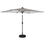 Garten Sonnenschirm mit LED-Lichtern 200 x 300 cm Polyester