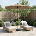 Garten Sonnenschirm mit LED-Lichtern 230 x 230 cm Polyester