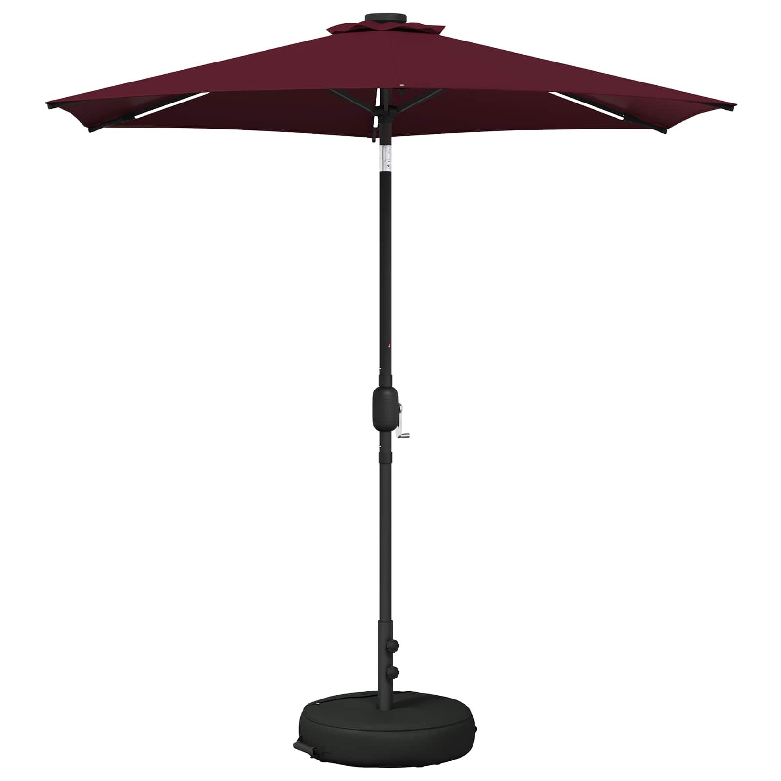 Garten Sonnenschirm mit LED-Lichtern 230 x 230 cm Polyester