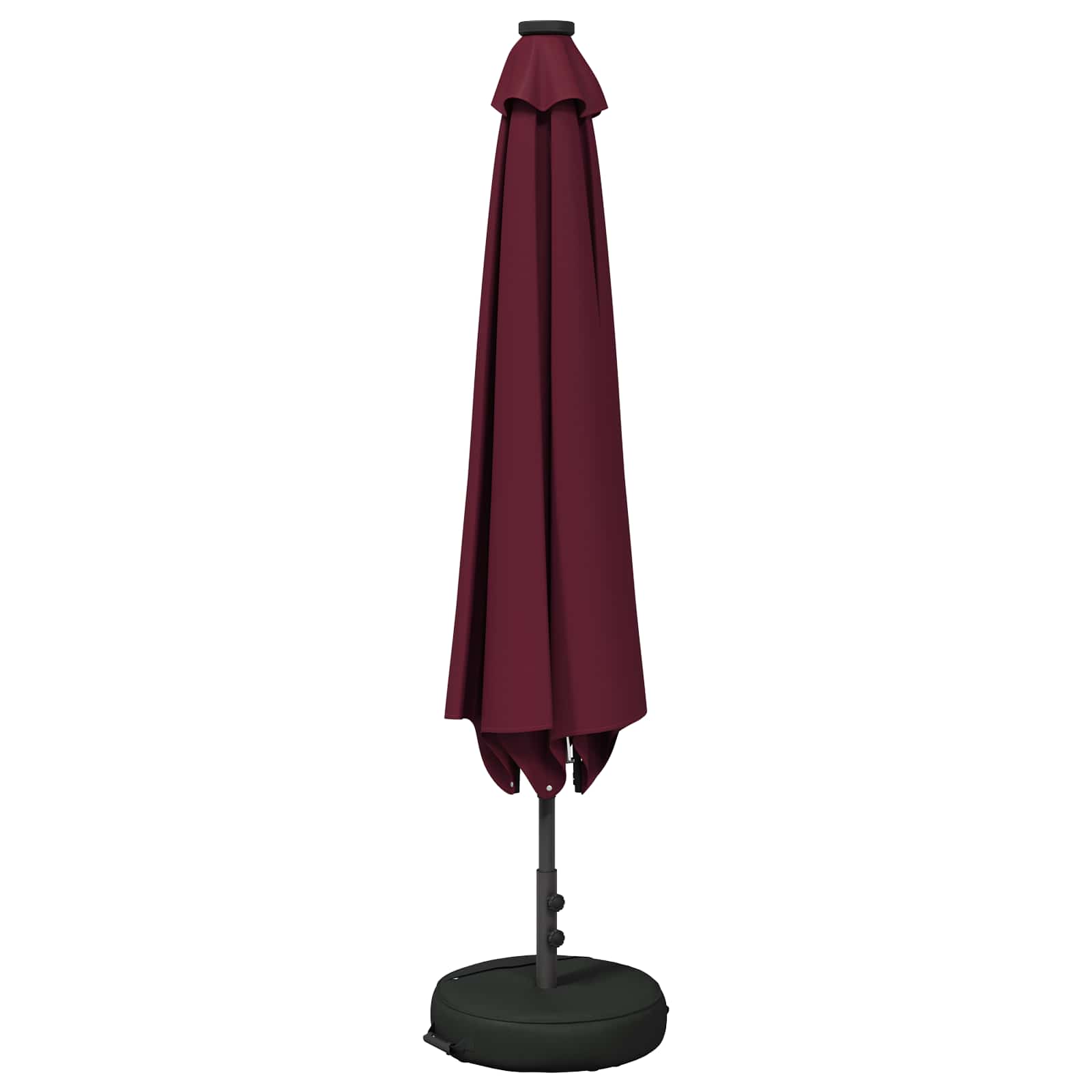 Garten Sonnenschirm mit LED-Lichtern 230 x 230 cm Polyester
