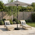 Garten Sonnenschirm mit LED-Lichtern 230 x 230 cm Polyester