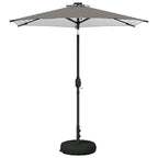 Garten Sonnenschirm mit LED-Lichtern 230 x 230 cm Polyester